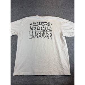 Creature Support Your Local Graphic T Shirt Mens XL White Skateboarding Casual
